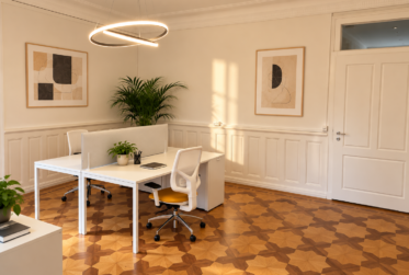 BUREAU PARTAGÉ DE 4 POSTES DE TRAVAIL